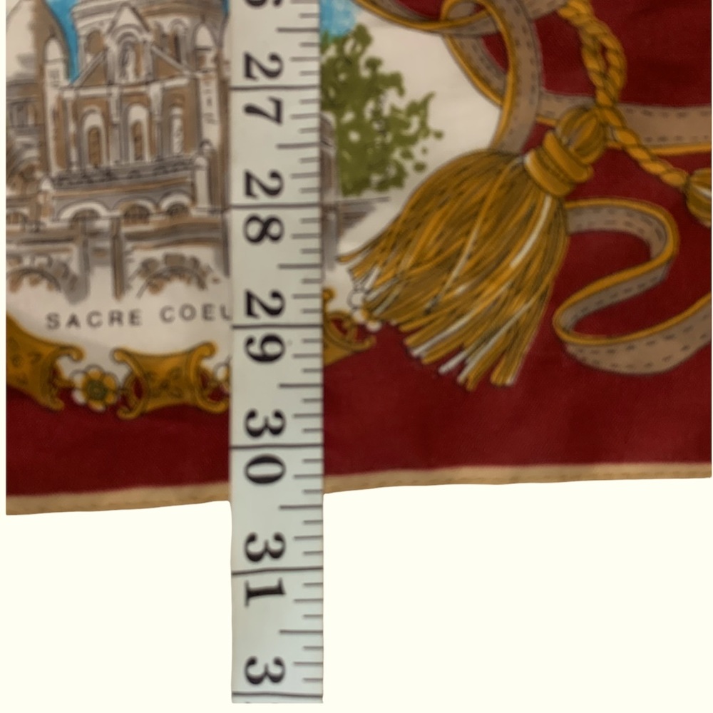 Vintage PARIS Landmark Eiffel Tower Souvenir Square Scarf Wrap - Picture 3 of 8